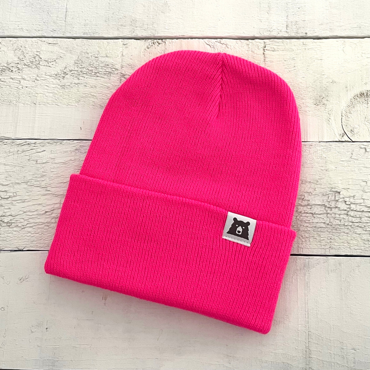 Bear Toque - Neon Pink
