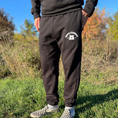 Arc Full Sweatsuit - Black with White