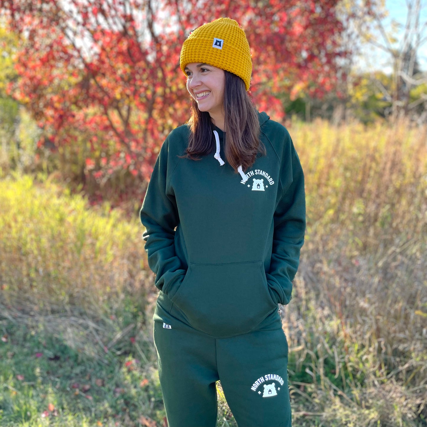 Arc Full Sweatsuit - Forest with White