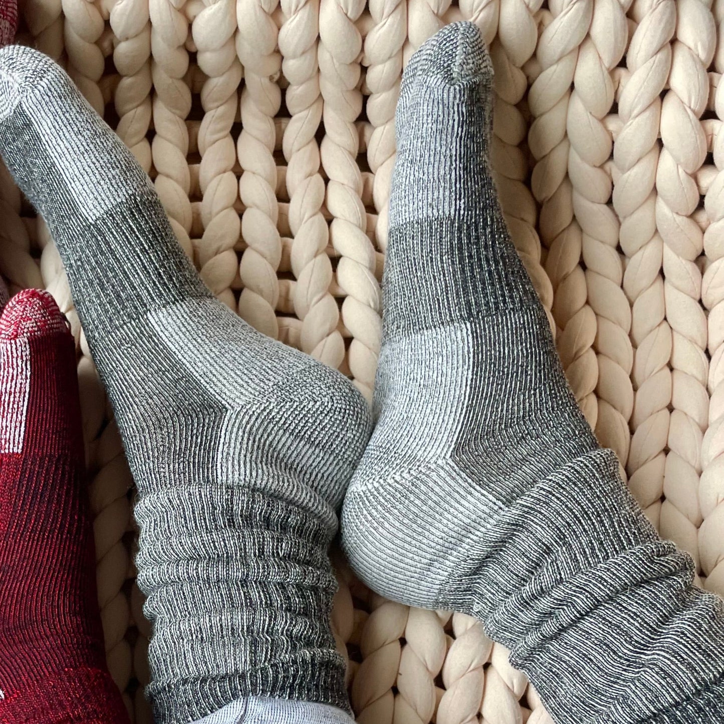 Merino Wool Hike Socks - Grey