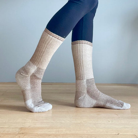 Merino Wool Hike Socks - Latte