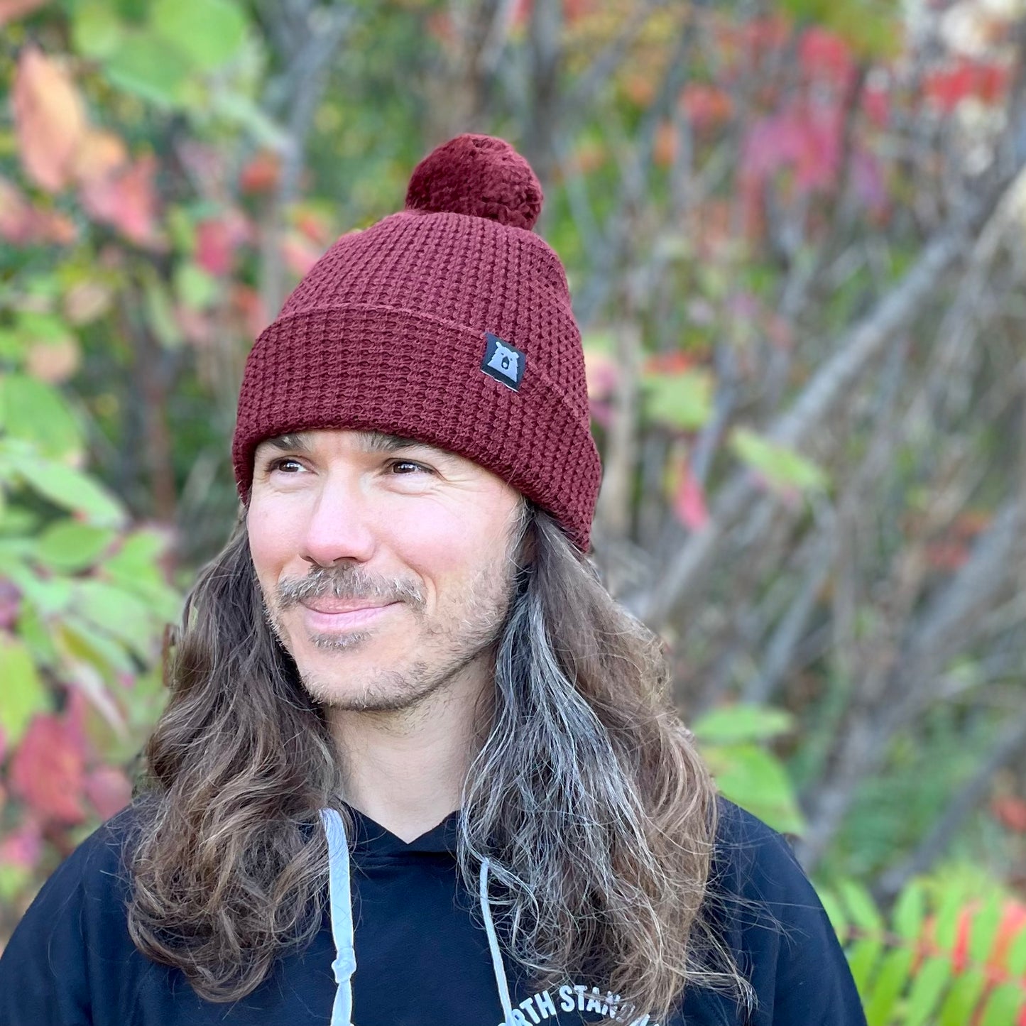 Merino Wool Pom Toque - Burnt Umber