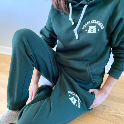 Arc Full Sweatsuit - Forest with White