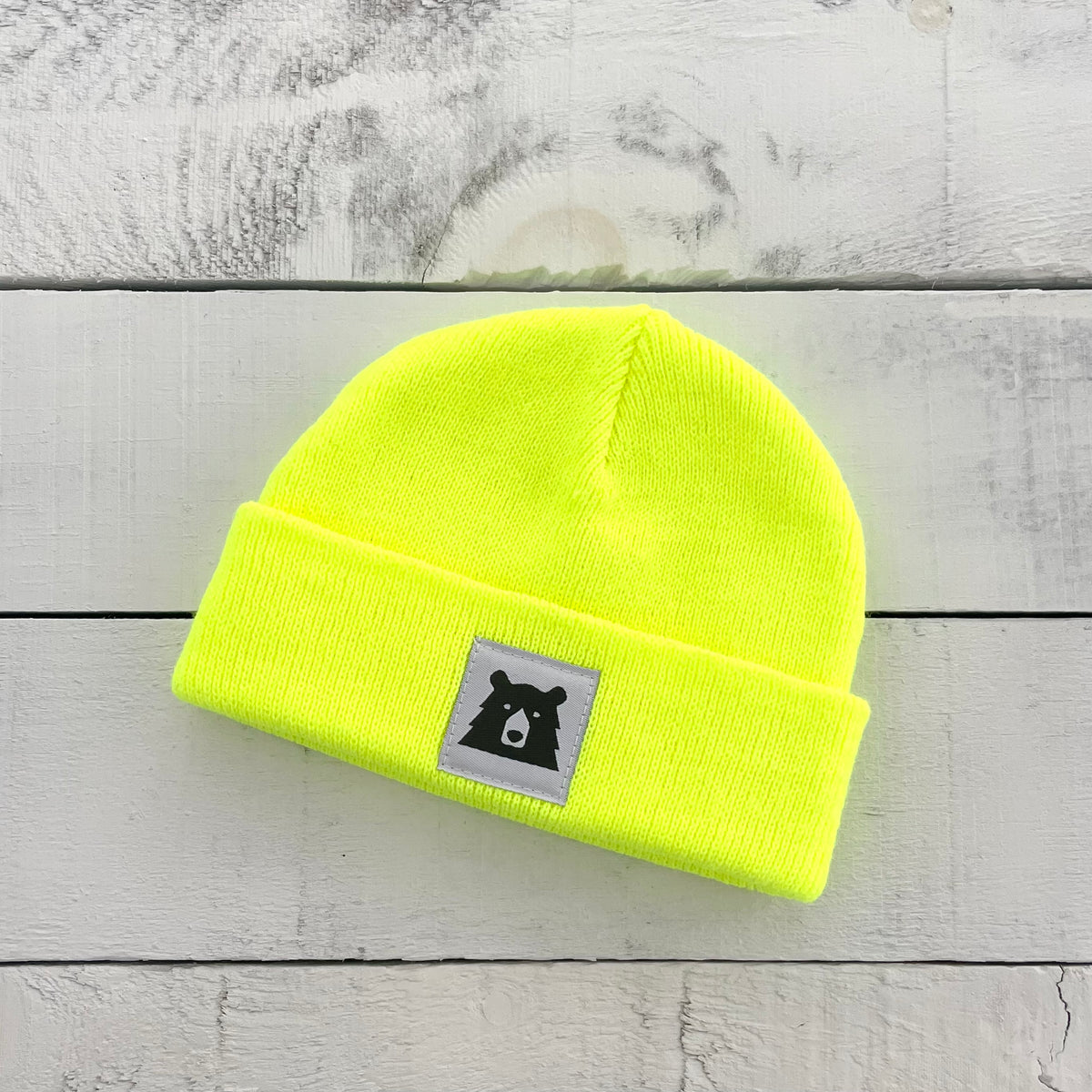 Baby Bear Toque - Neon Yellow