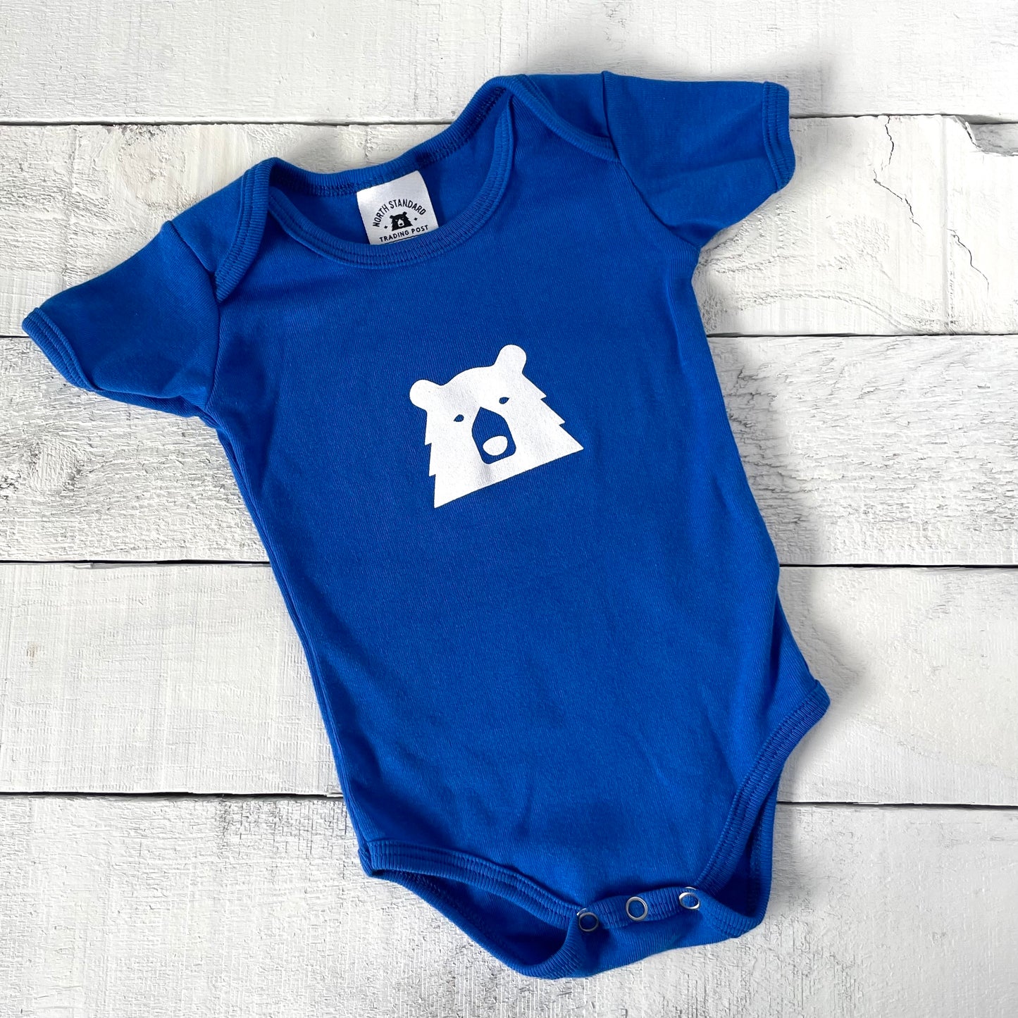 Baby Mascot Onesie - Royal with White