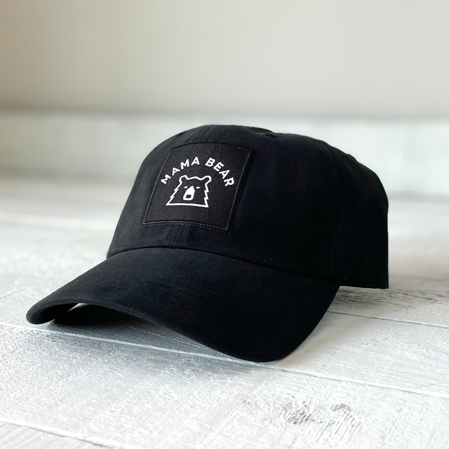 Camp Hat - Black with Mama Bear