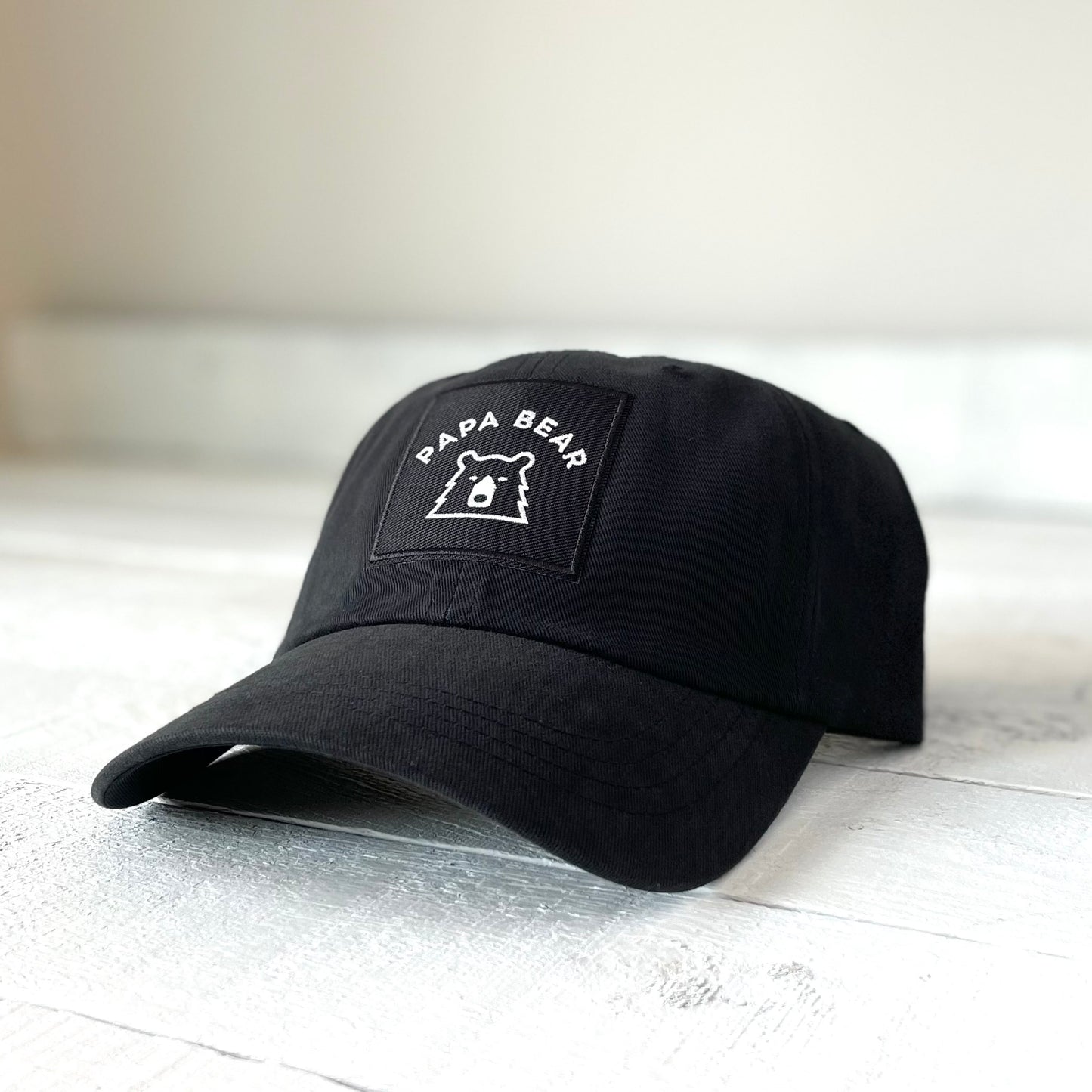 Camp Hat - Black with Papa Bear