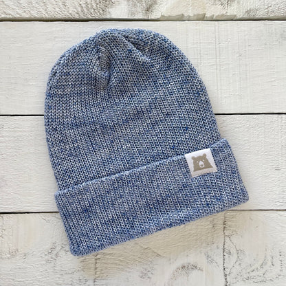 Cotton Knit Toque - Light Denim