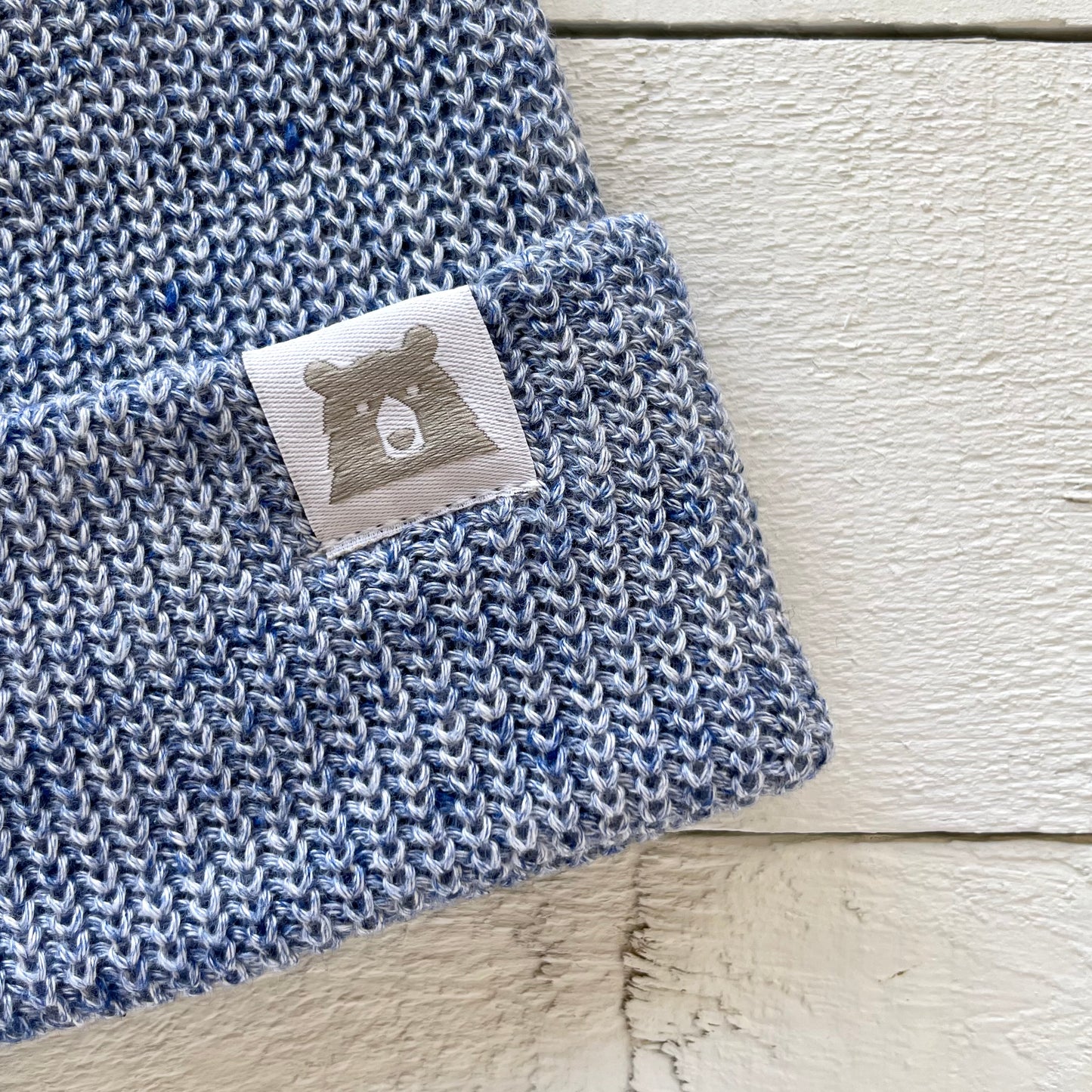 Cotton Knit Toque - Light Denim