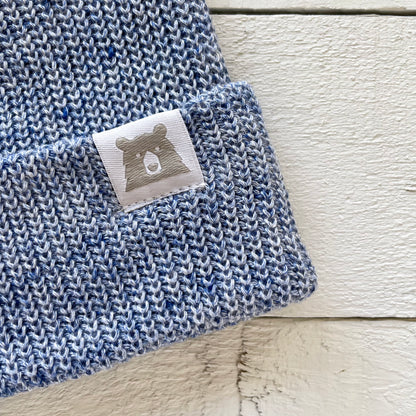 Cotton Knit Toque - Light Denim