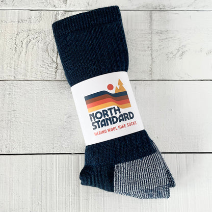 Merino Wool Hike Socks - Navy