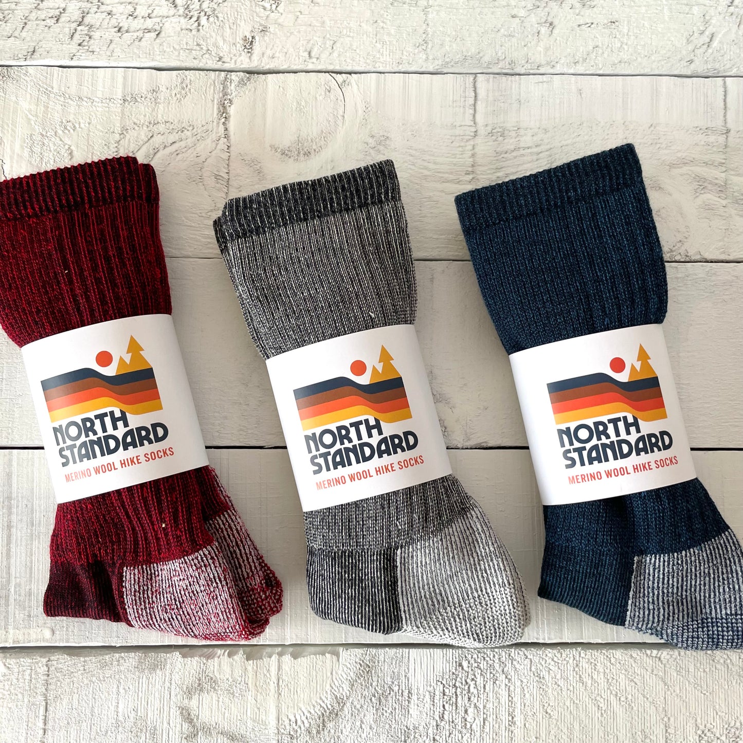 Merino Wool Hike Socks - Navy