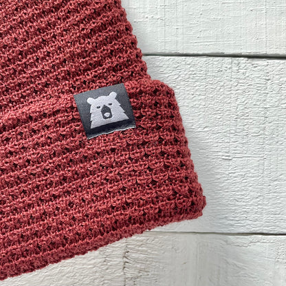 Merino Wool Pom Toque - Burnt Umber
