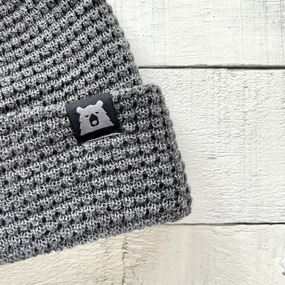 Merino Wool Pom Toque - Charcoal