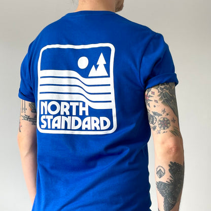 Parks & Rec Tee - Royal Blue with White
