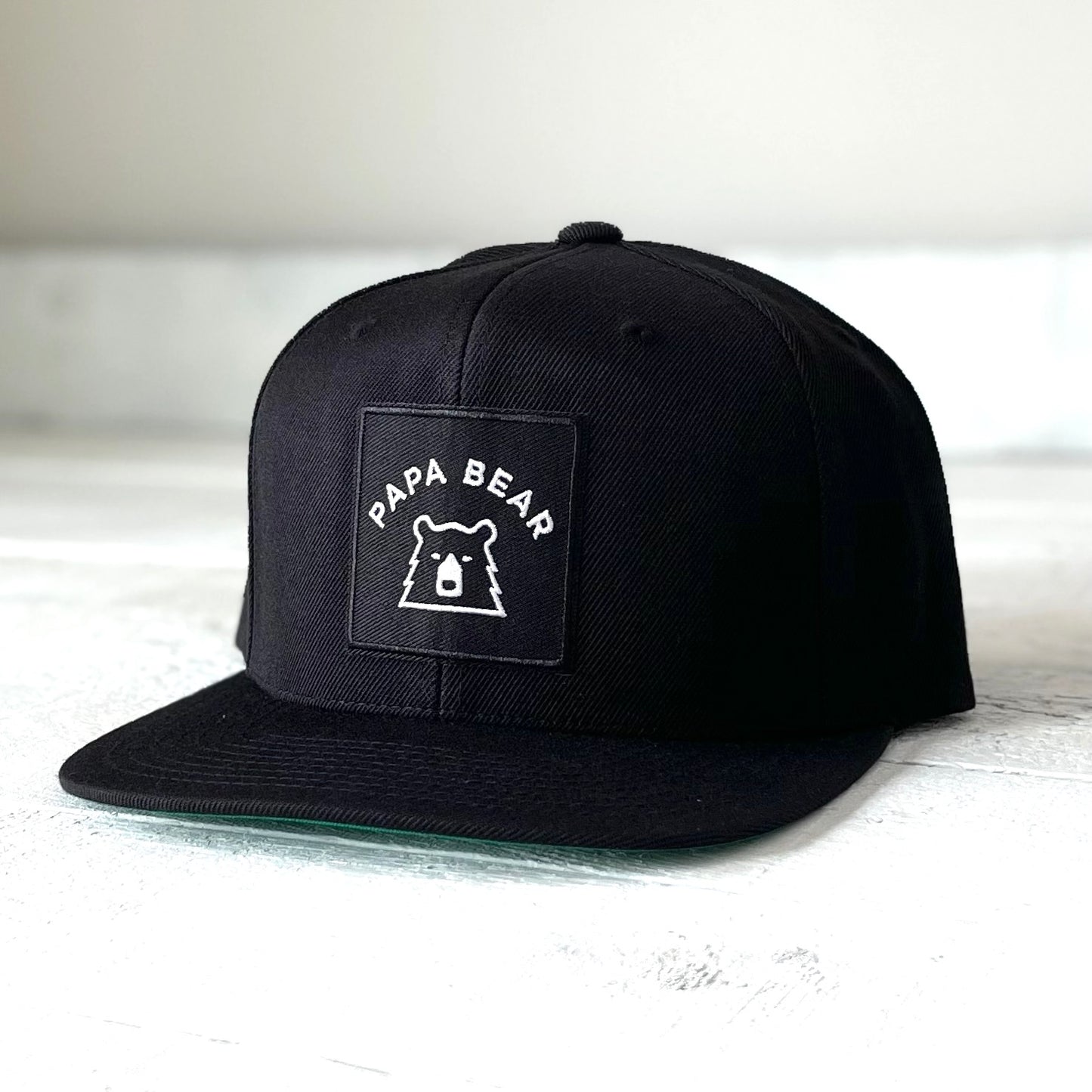 Snapback - Black with Papa Bear