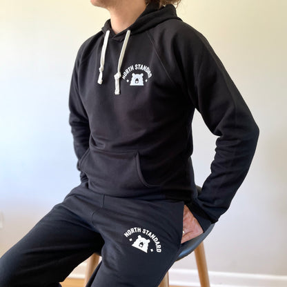 Arc Full Sweatsuit - Black with White