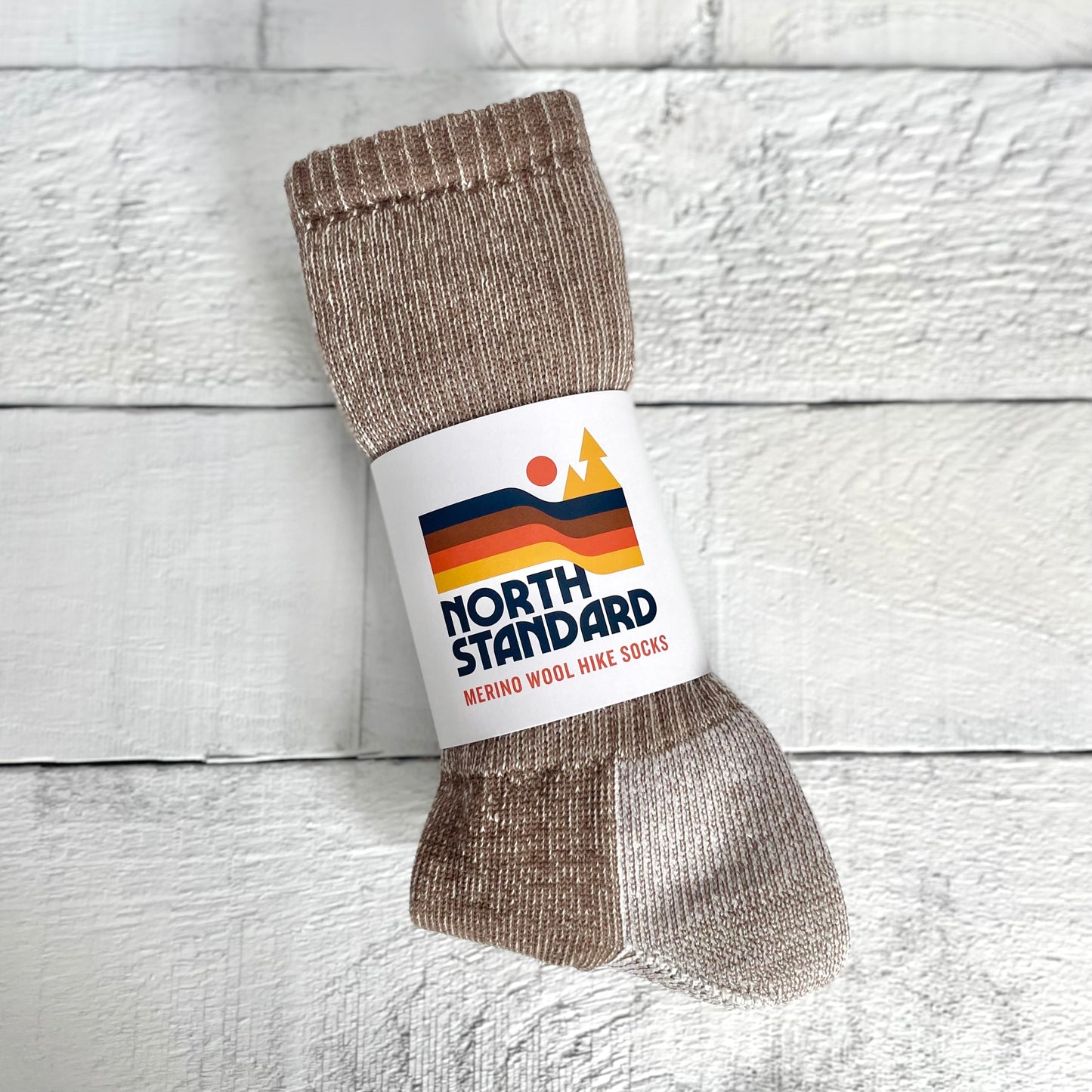 Merino Wool Hike Socks - Latte