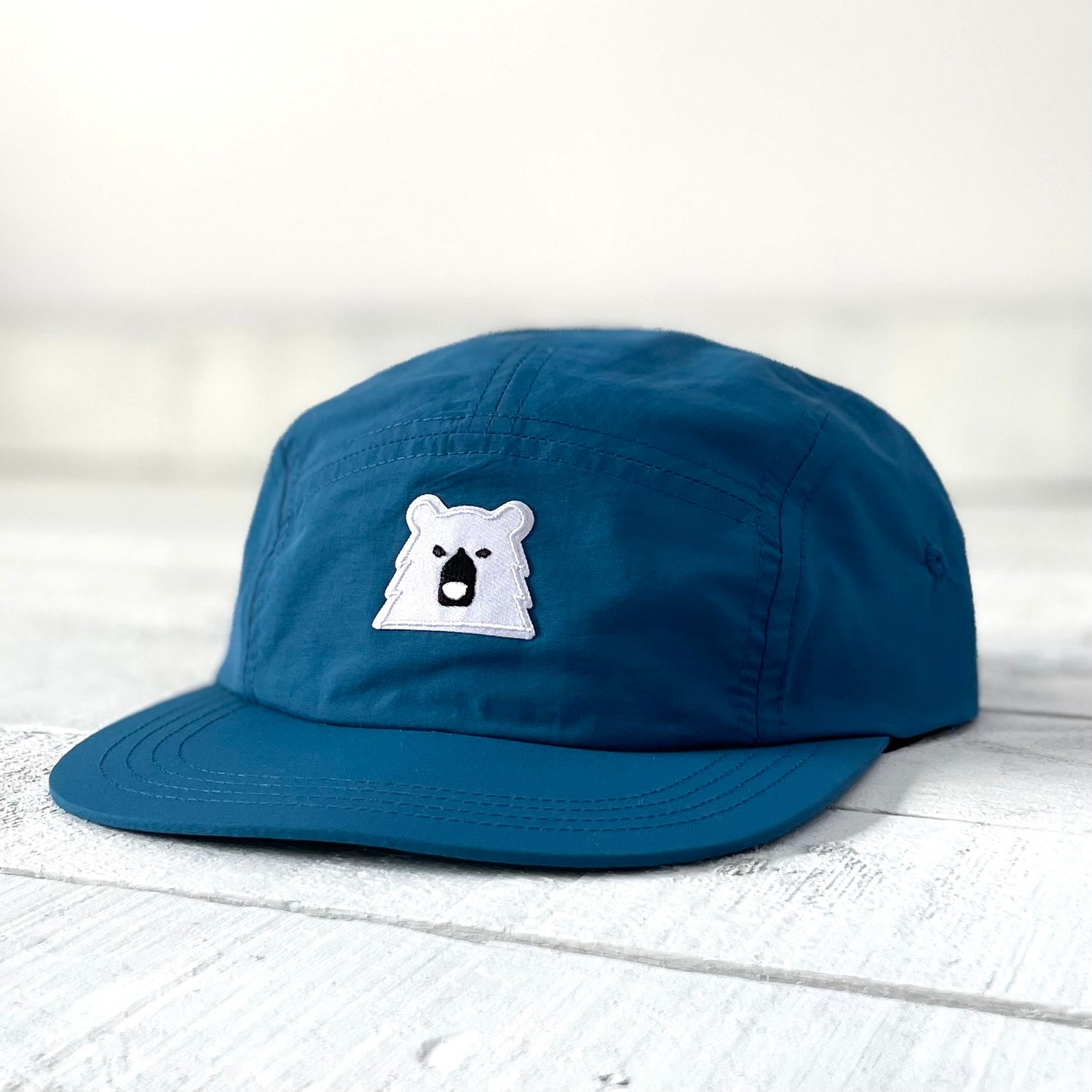 Surf Hat - Turquoise with Lil White Bear