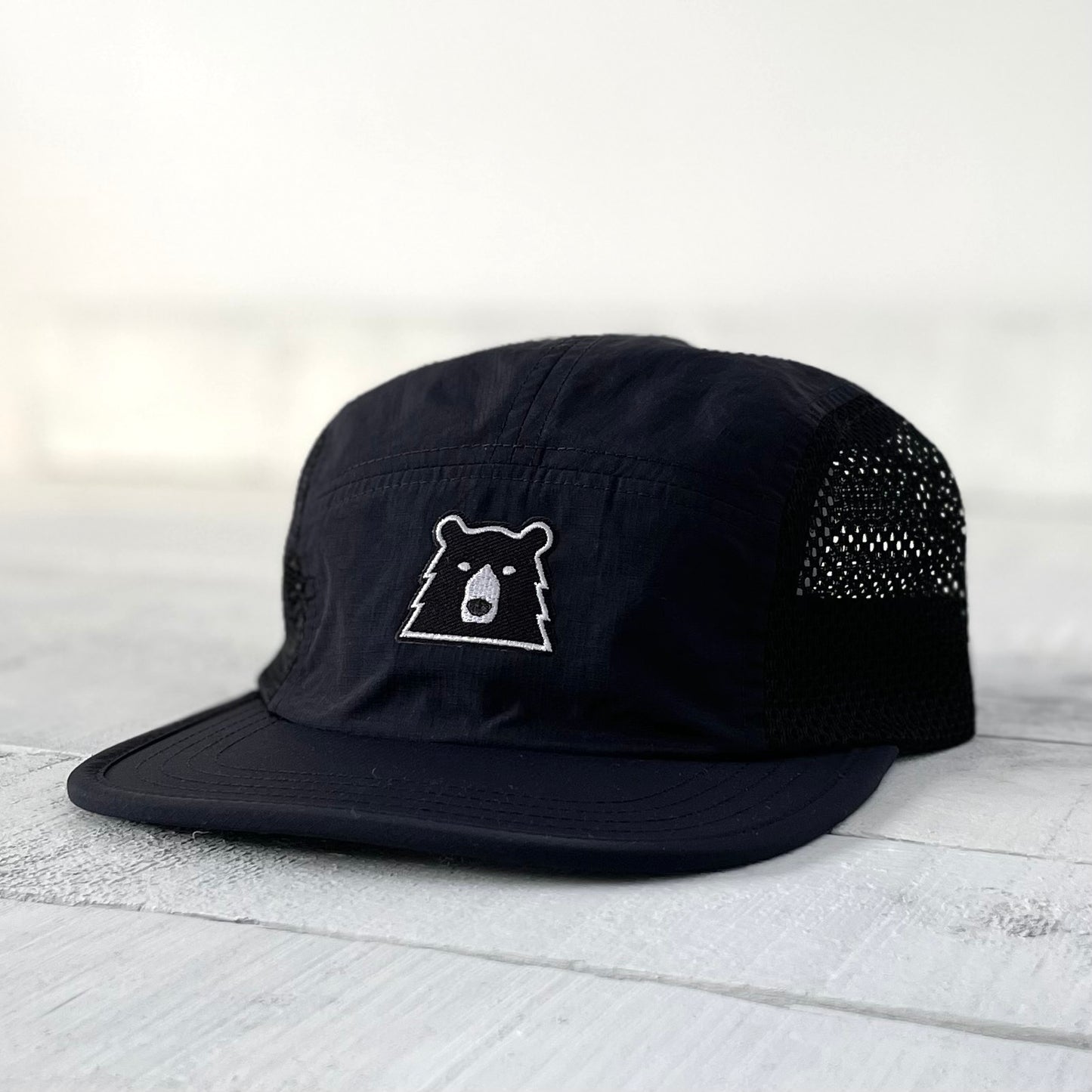 Surf Mesh Hat - Black with Lil Black Bear