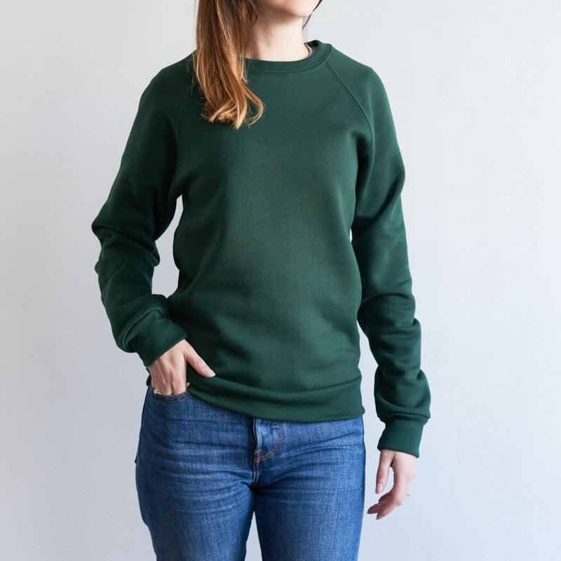 BASICS Classic Crew Sweatshirt - Forest
