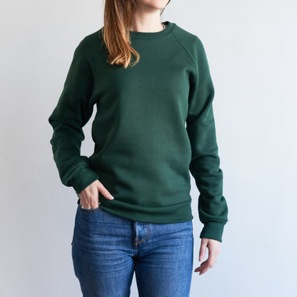 BASICS Classic Crew Sweatshirt - Forest