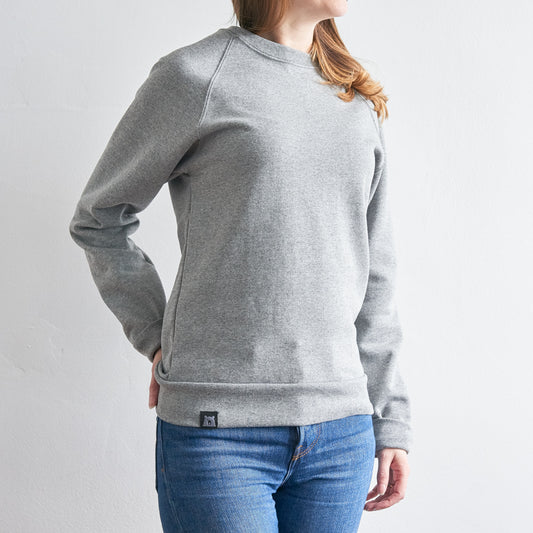 BASICS Classic Crew Sweatshirt - Grey Marl
