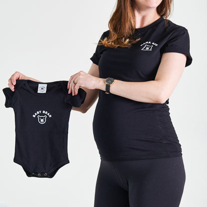 Mama Bear Tee - Black with White