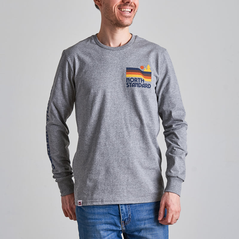 Dunes Long Sleeve Tee - Grey Marl