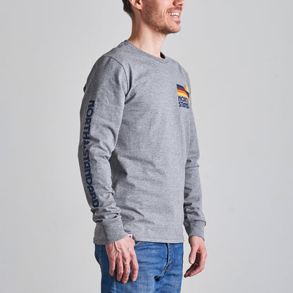 Dunes Long Sleeve Tee - Grey Marl