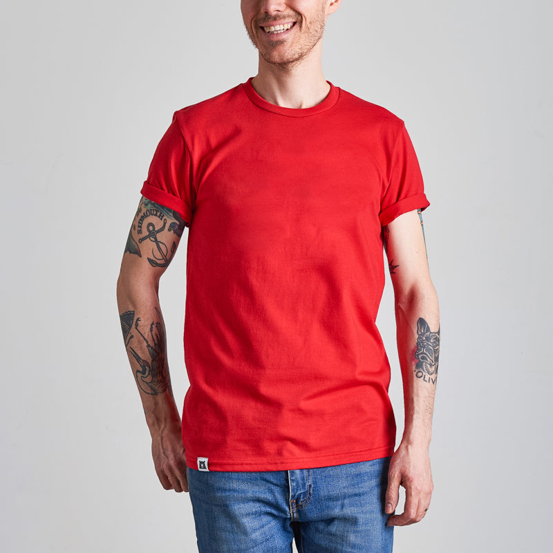 BASICS Perfect Crew Tee - Red