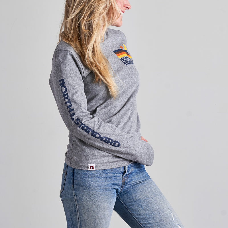 Dunes Long Sleeve Tee - Grey Marl