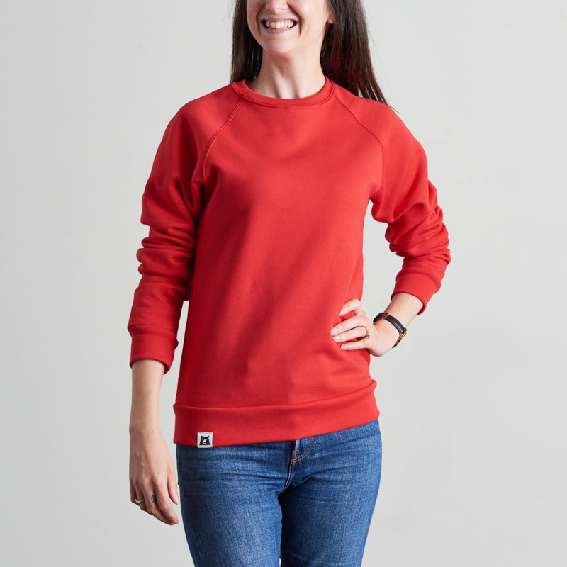 BASICS Classic Crew Sweatshirt - Red