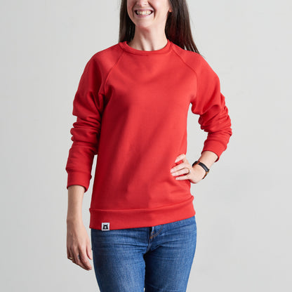 BASICS Classic Crew Sweatshirt - Red