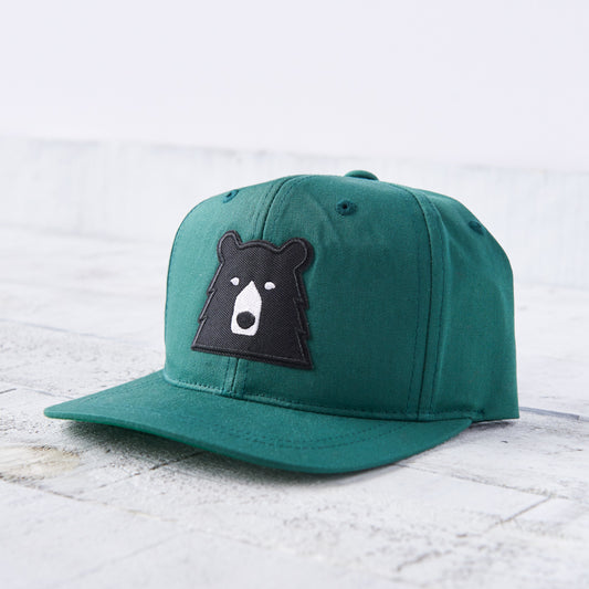 Youth Snapback - Spruce with Black Bear