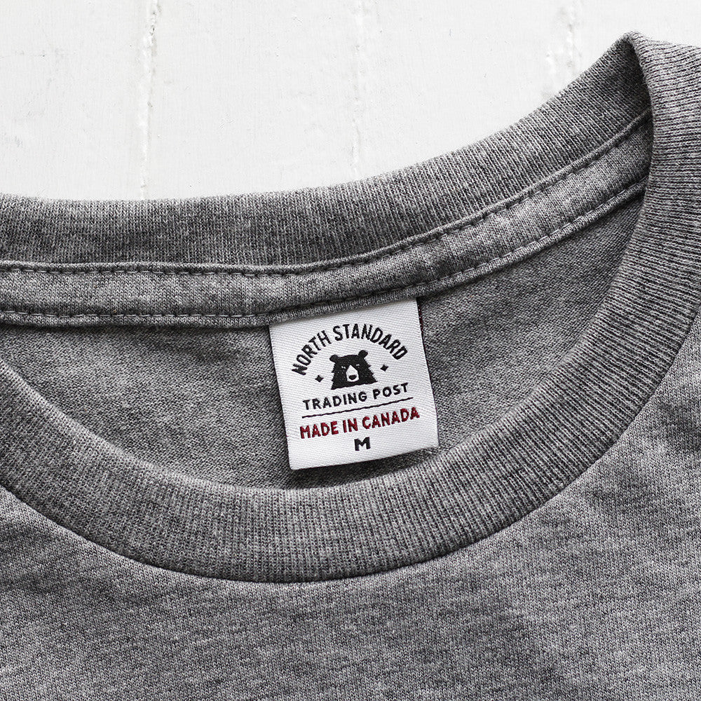 BASICS Perfect Crew Tee - Heather Grey