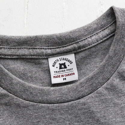 BASICS Perfect Crew Tee - Heather Grey
