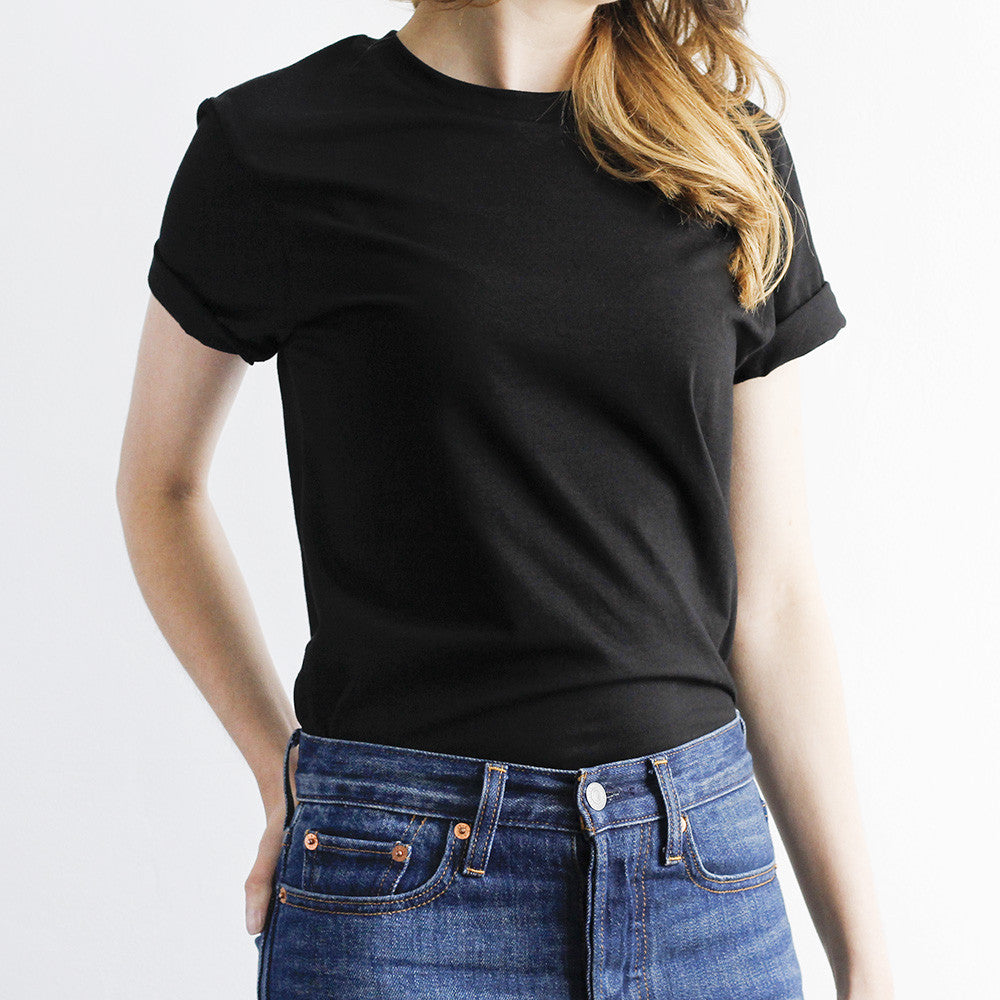 BASICS Perfect Crew Tee - Black