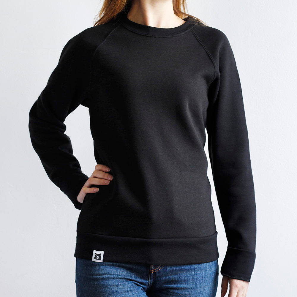 BASICS Classic Crew Sweatshirt - Black