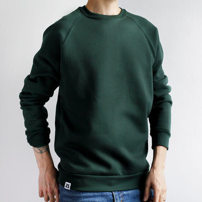BASICS Classic Crew Sweatshirt - Forest