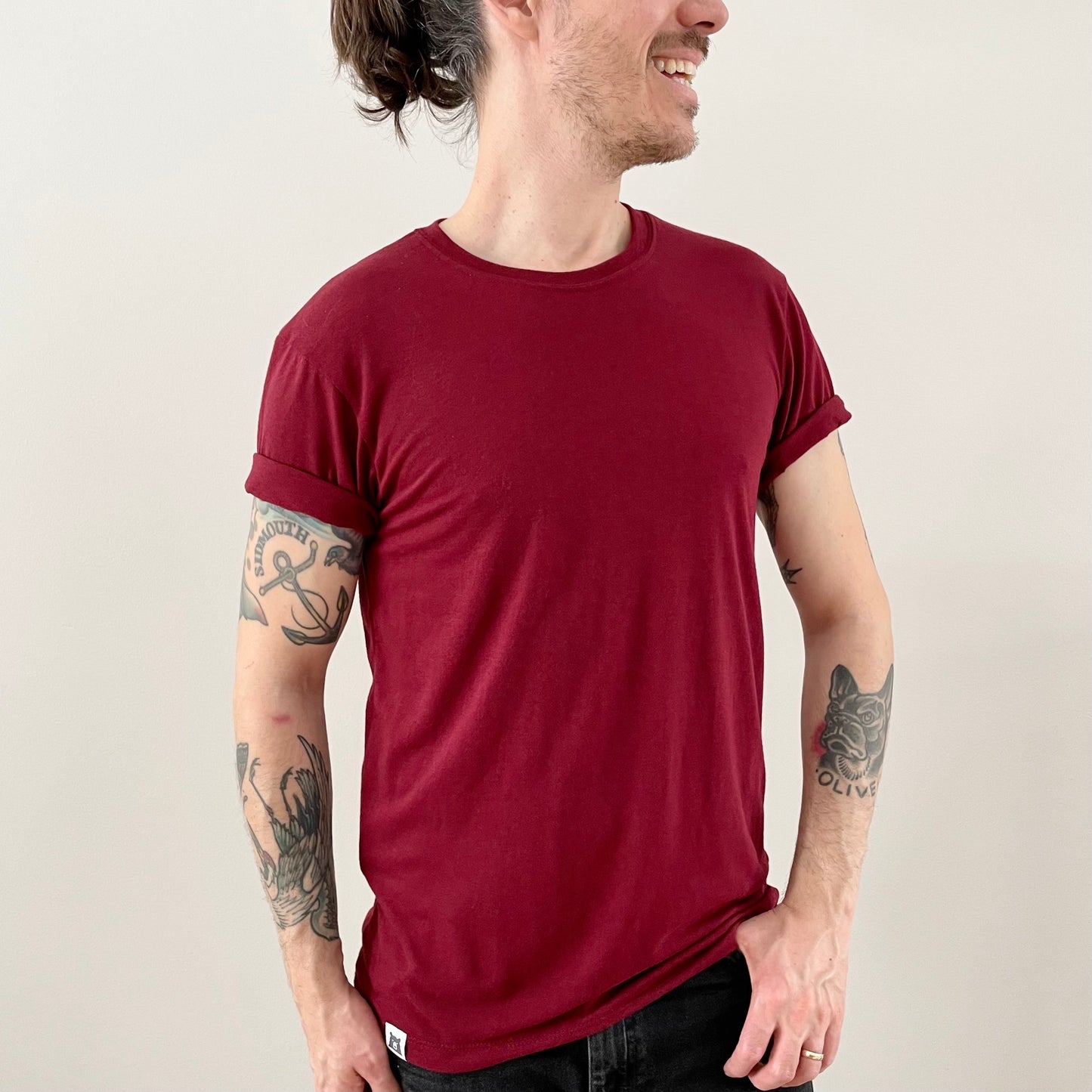 BASICS Super Soft Eco Tee - Maroon
