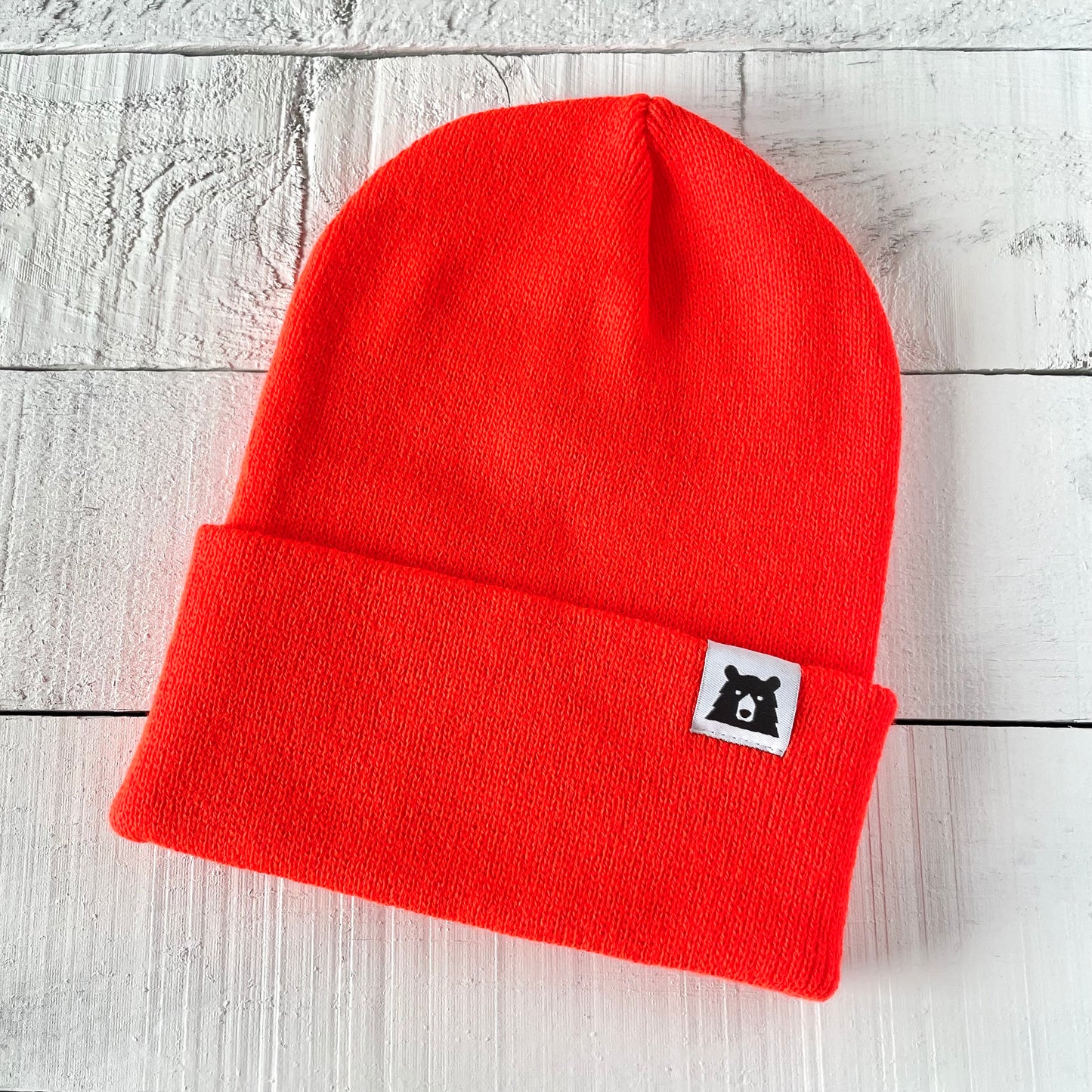 Bear Toque - Neon Orange