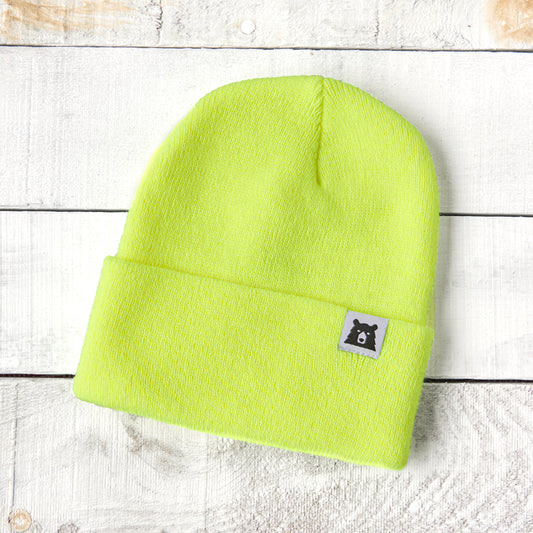 Bear Toque - Neon Yellow