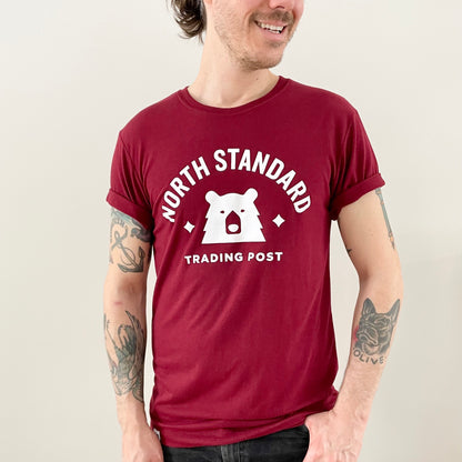 Eco Varsity Tee - Maroon with White