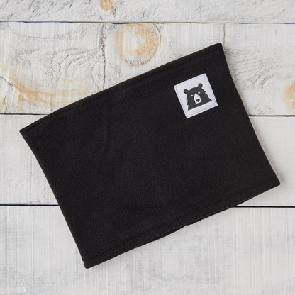 Kids Fleece Neck Warmer - Black