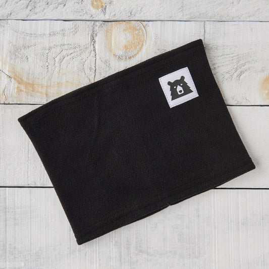 Kids Fleece Neck Warmer - Black