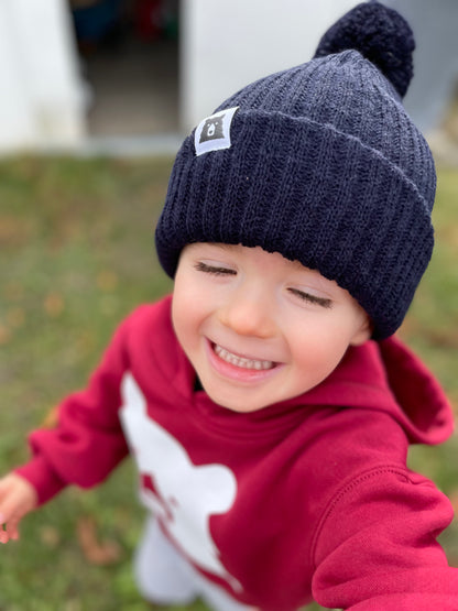 Kids Toboggan Toque - Navy