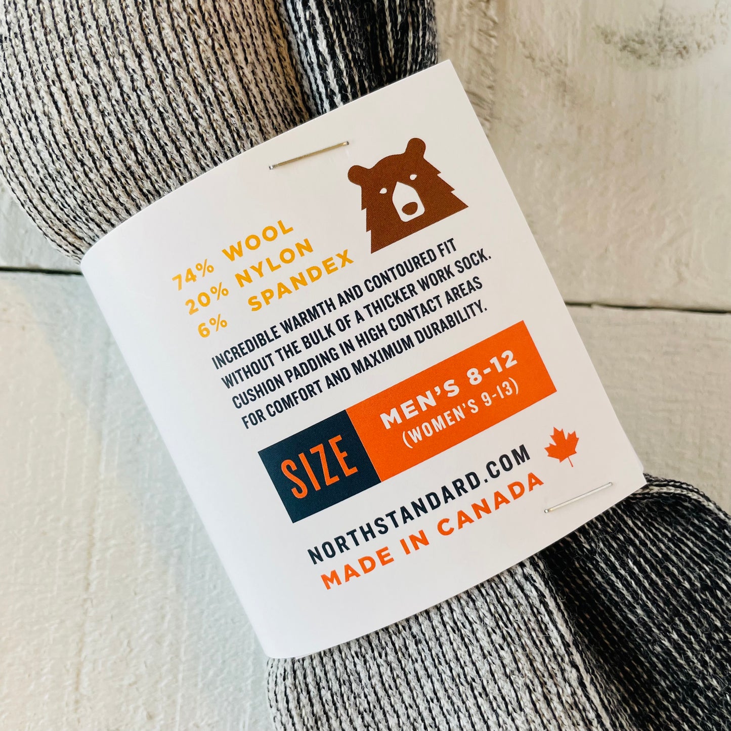 Merino Wool Hike Socks - Grey